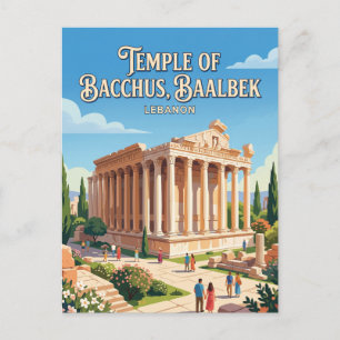 Tempel des Bacchus Libanon Postkarte