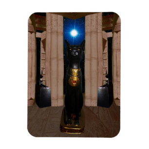 Tempel des Bastet Foto-Magneten Magnet