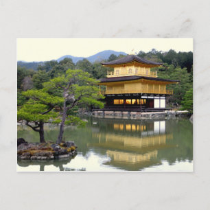 Tempel des Goldenen Pavillons auf der Postkarte