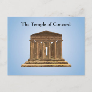 Tempel des Konkords: Tempio della Concordia Postka Postkarte