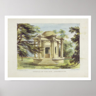 Tempel des Sieges, Kew arbeitet im Garten, Poster