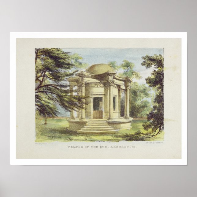Tempel des Sieges, Kew Gardens, Platte 19 von "Kew Poster (Vorne)