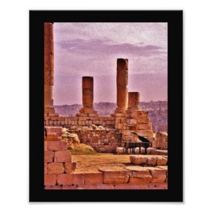 Tempel Hercules Ruins mit Piano Fotodruck