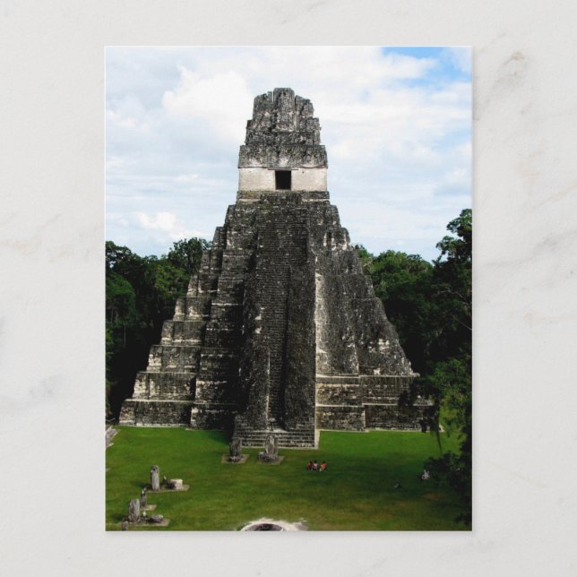 Tempel I, Tikal, Guatemala Postkarte (Vorderseite)