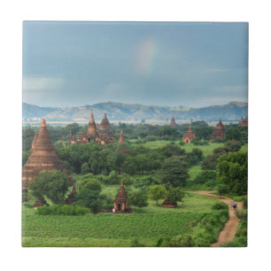 Tempel in Bagan, Myanmar Fliese