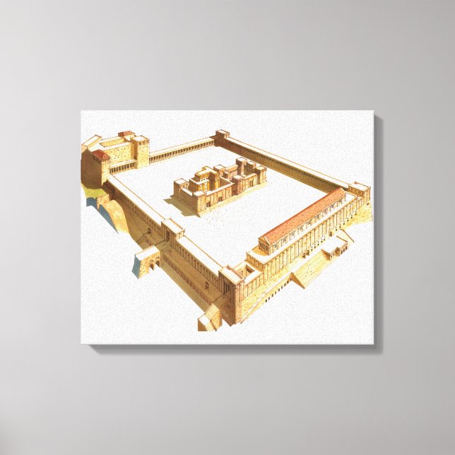 Tempel in Jerusalem. Herod-Tempel Leinwanddruck (Vorderseite)