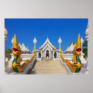 Tempel in Krabi Thailiand Poster