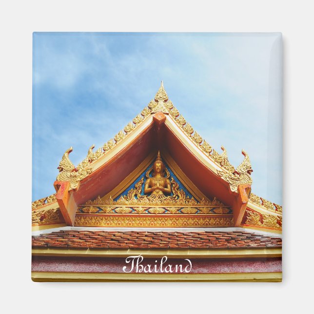 Tempel in Thailand Magnet (Vorne)