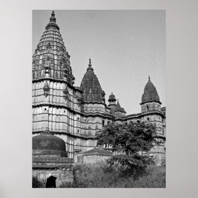 Tempel in Varanasi India Poster (Vorne)