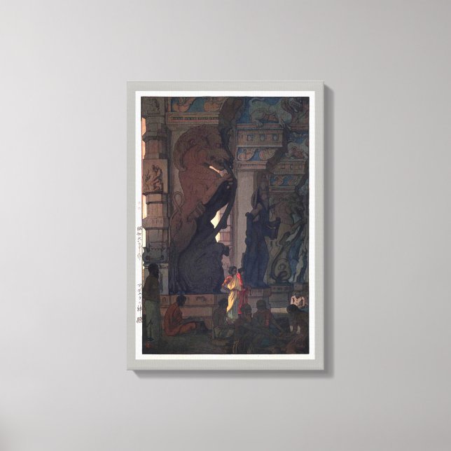 Tempel Meenakshi in Madurai, Hiroshi Yoshida Leinwanddruck (Vorderseite)