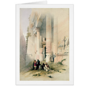 Tempel nannte EL Khasne, PETRA am 7. März 1839 pl