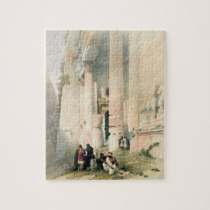 Tempel nannte EL Khasne, PETRA am 7. März 1839 pl