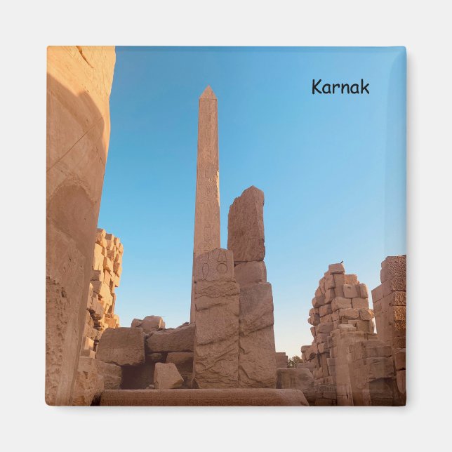 Tempel Ramses II - Karnak - Ägypten Magnet (Vorne)