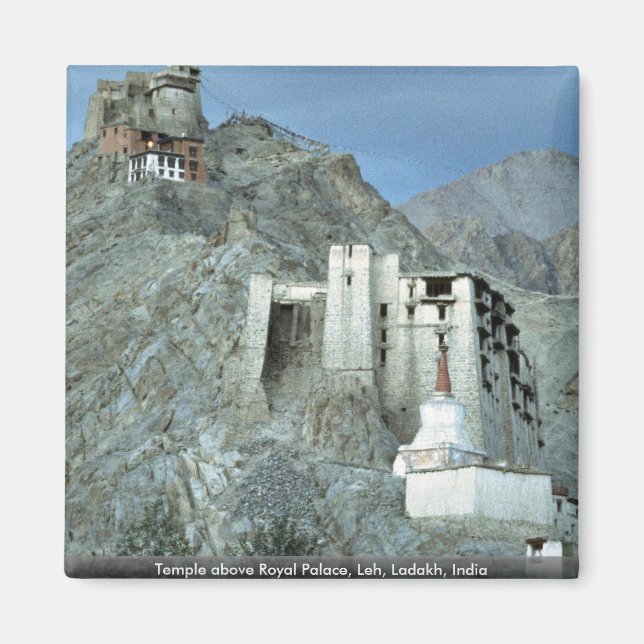 Tempel über dem Königlichen Palast, Leh, Ladakh, I Magnet (Vorne)