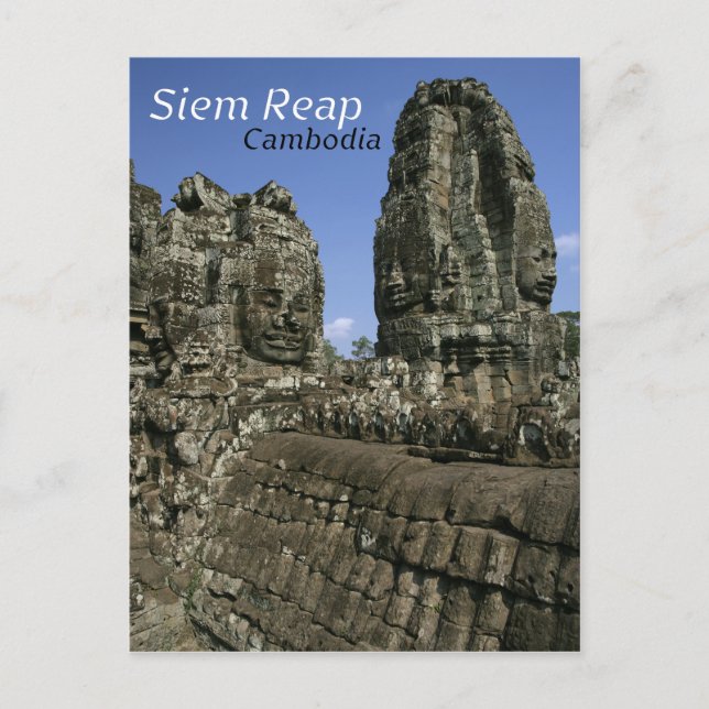 Tempel von Angkor in Kambodscha Postkarte (Vorderseite)
