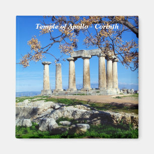 Tempel von Apollo - Korinth Magnet
