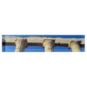 Tempel von Poseidon - Sounio Namensplakette