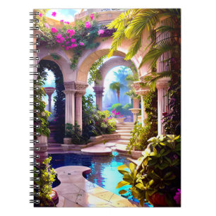 Tempelgarten von Atlantis Notizblock