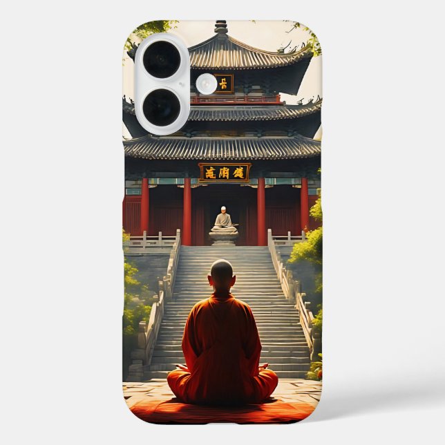 Tempelruhe iPhone 16 Hülle (Rückseite)