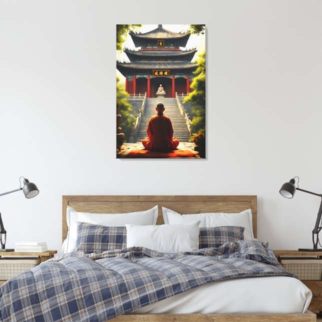 Tempelruhe Leinwanddruck (Insitu (Schlafzimmer))