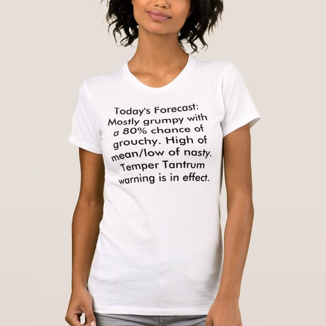 Temper Tantrum-Warnung tatsächlich T-Shirt (Vorderseite)