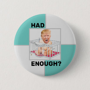 Temperament-Wutanfall-Trumpf Button