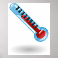 Temperatur des Thermometers