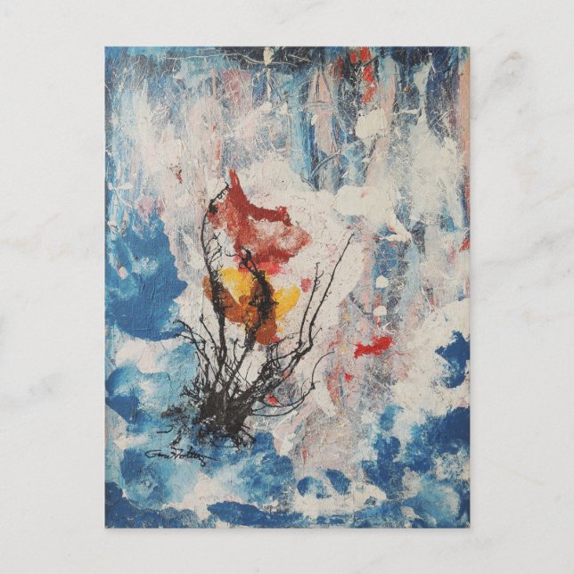 Tempest - Abstrakt von Gene Foltuz Mini Print Postkarte (Vorderseite)