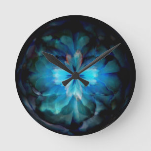 Tempest (blau) runde wanduhr