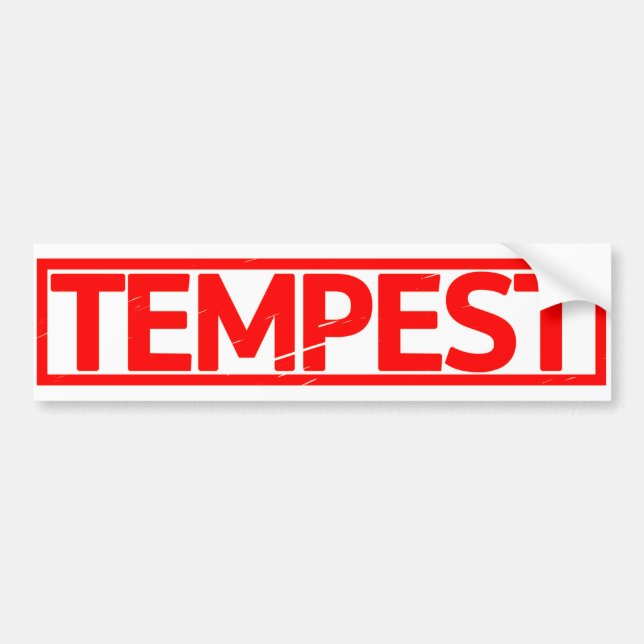Tempest-Briefmarke Autoaufkleber (Vorne)