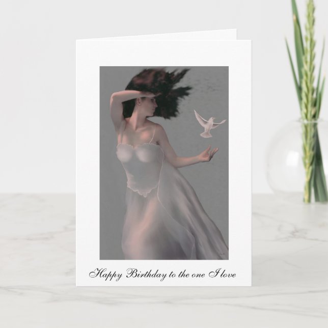 "TEMPEST" GODESS DER WINDBIRTHTAGKARTE KARTE (Vorderseite)