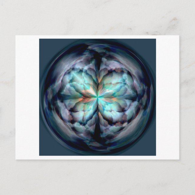 Tempest II (blau) Postkarte (Vorderseite)