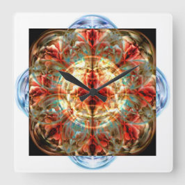 Tempest III Quadratische Wanduhr