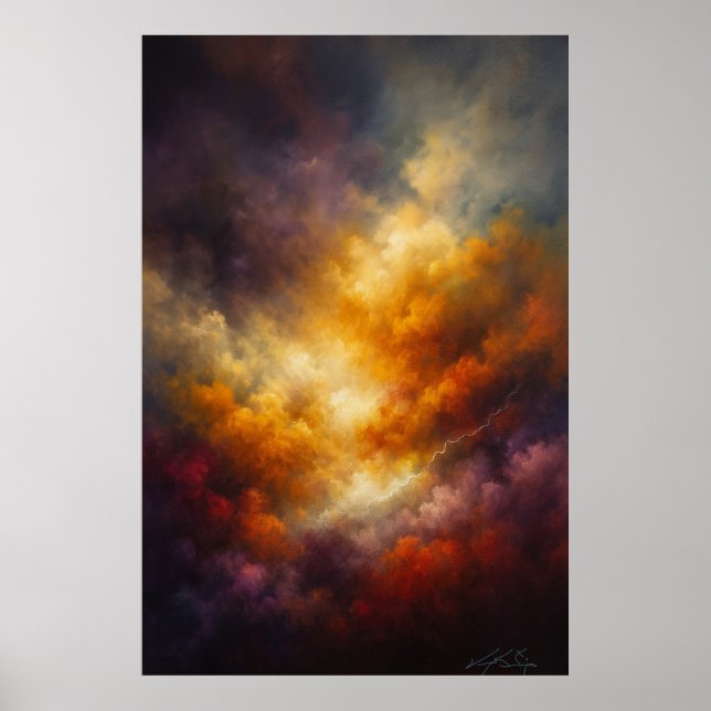 Tempest Lumina Abstrakt Poster (Vorne)