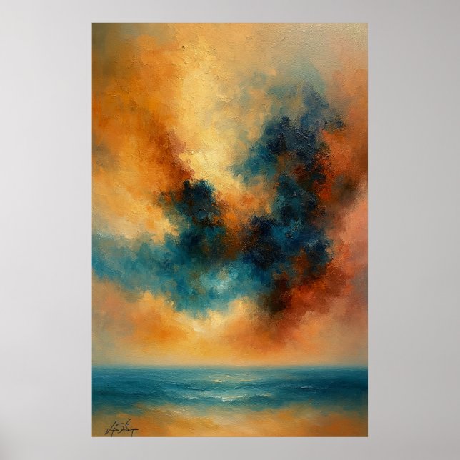 Tempest Serenity Abstract Poster (Vorne)