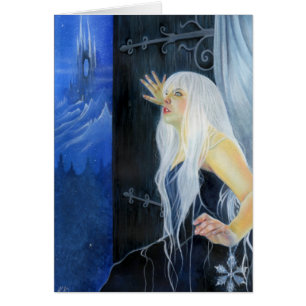 Tempête de carte de beauté de glace d'imaginaire