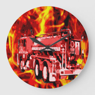 Tempête de feu, horloge murale