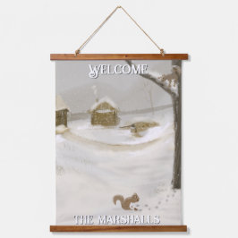 Tempête d'hiver Personnalisez la tapisserie murale