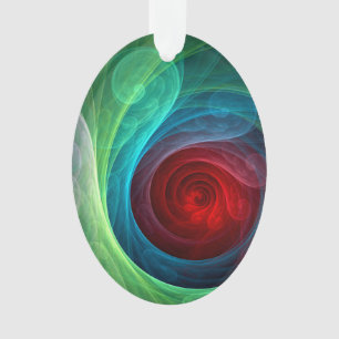 Tempête rouge Floral Art moderne Abstrait Motif co