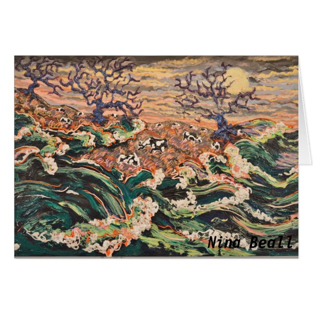 "Tempêtes brassant," par Nina Beall (Devant horizontal)