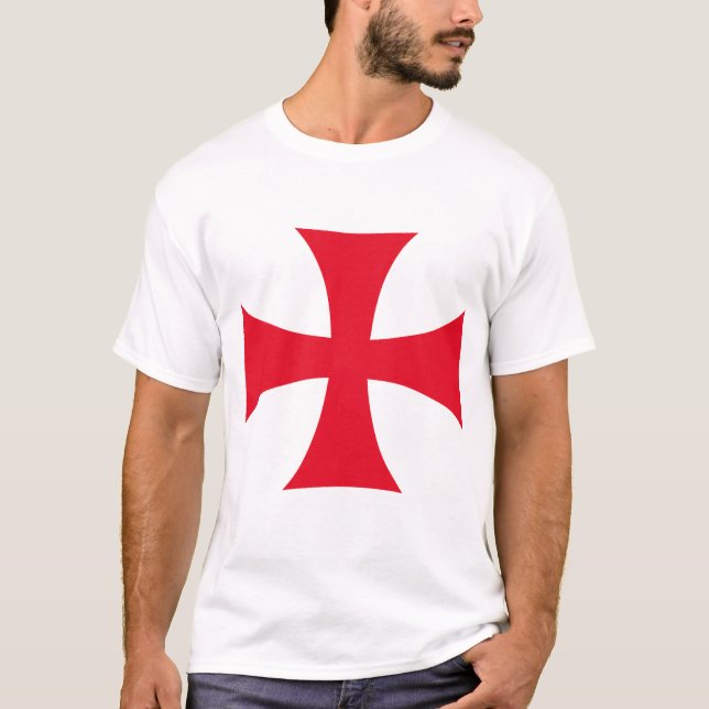 Templar Cross Crusader Christian Men's Tee Shirt (Vorderseite)