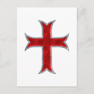 Templar Cross Postkarte