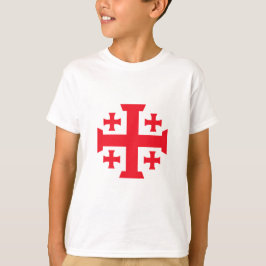 Templar Crusader Jerusalem Cross Kid's Tee Shirt