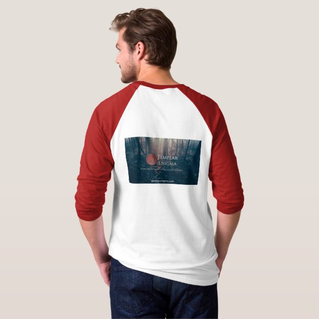 Templar Enigma Baseball T T-Shirt (Schwarz voll)