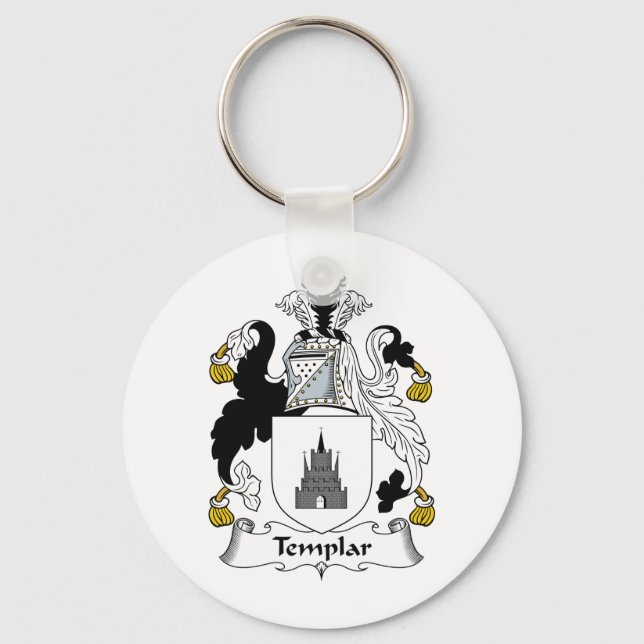 Templar Familienwappen Schlüsselanhänger (Vorderseite)