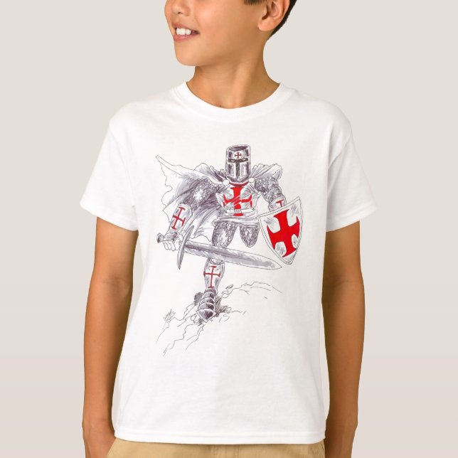 Templar Knight Art T-Shirt (Vorderseite)