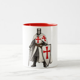 Templar Knight Crusader Coffee Mug Zweifarbige Tasse