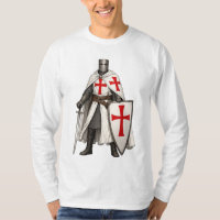 Templar Knight Kreuzritter Herren Langarmshirt