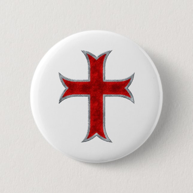 Templar Kreuz Button (Vorderseite)