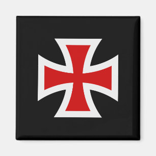 Templar-Kreuz Premium-Ritterliche Ehre Fine Art Magnet